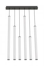 AFX Lighting, Inc. CADP99L30UDBKLNR6 - Caden 6 Light LED Linear Pendant