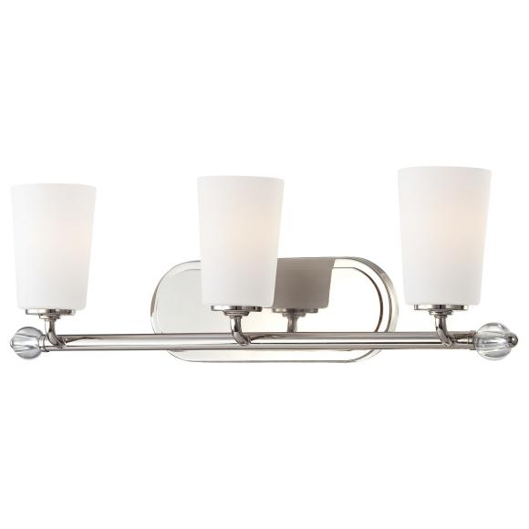 Three Light Nickel Vanity