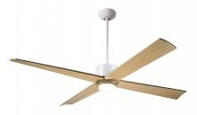 Modern Fan Co. NOU-MWGT-56-MP-271-CC - Nouveau DC Fan; Matte White Finish w/ Graphite; 56" Maple Blades; 17W LED