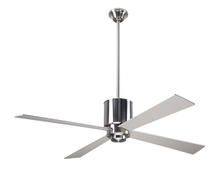 Modern Fan Co. LAP-BN-50-BK-NL-001 - Lapa Fan; Bright Nickel Finish; 50" Black Blades; No Light; Fan Speed Control