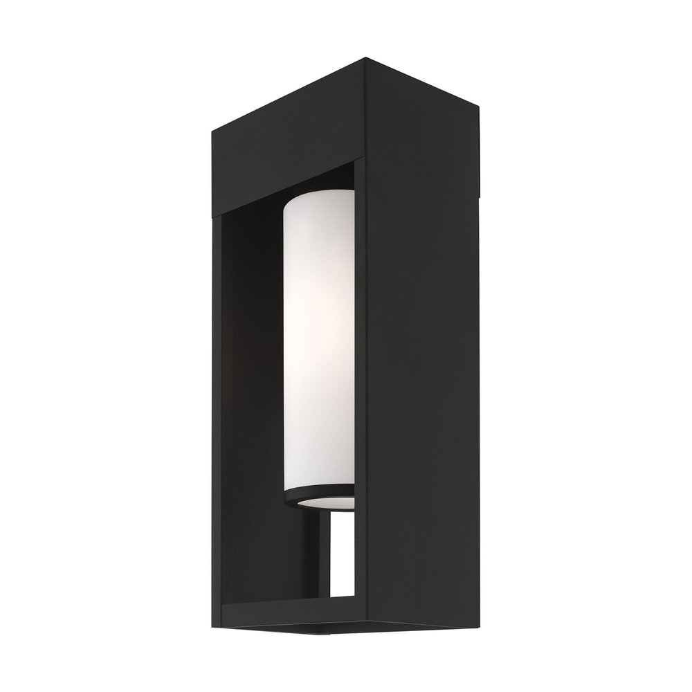 1 Lt Black Outdoor Wall Lantern