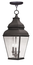  2597-07 - 3 Light Bronze Outdoor Chain Lantern