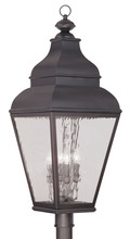  2608-07 - 4 Light Charcoal Outdoor Post Lantern