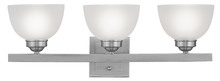 Livex Lighting 4203-91 - 3 Light Brushed Nickel Bath Light