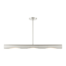 Livex Lighting 45897-91 - 3 Lt Brushed Nickel Linear Chandelier