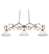 Meyda Green 120175 - 48" Long Bordeaux 3 Light Island Pendant