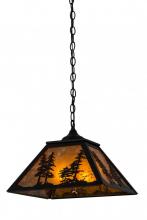 Meyda Green 133566 - 16" Square Tall Pines Pendant