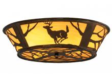 Meyda Green 145717 - 22.5"W Deer on the Loose Flushmount