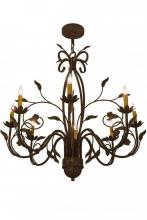 Meyda Green 162407 - 36" Wide Bordeaux 8 Light Chandelier