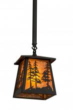 Meyda Green 166497 - 7"Sq Tall Pines Pendant