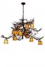 Meyda Green 185796 - 54"W Pine Branch Valley View 12 LT Chandelier