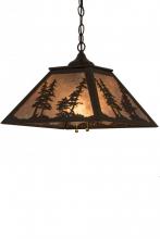 Meyda Green 21017 - 16"Sq Tall Pines Pendant