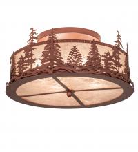 Meyda Green 219183 - 22" Wide Tall Pines Flushmount