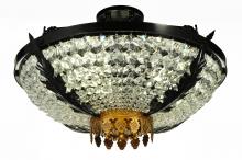 Meyda Green 245004 - 24" Wide Chrisanne Crystal Flushmount