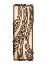 Varaluz 240W02HO - Flow 2-Lt Vertical Sconce - Hammered Ore