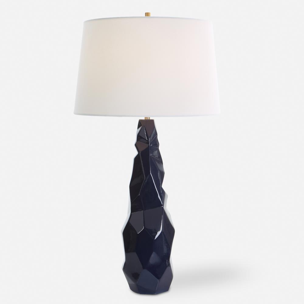 Kavos Geometric Blue Table Lamp