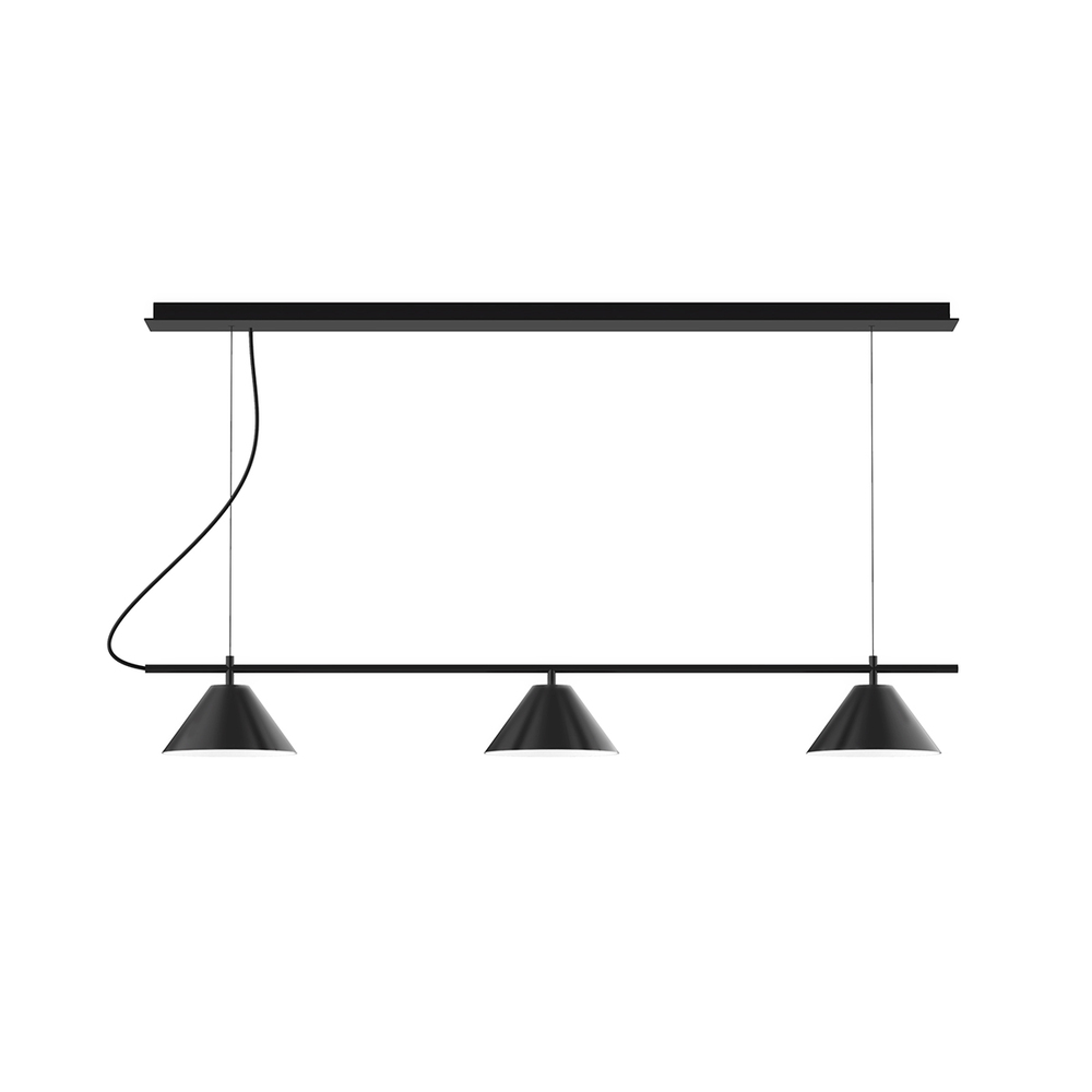 3-Light Linear Axis Chandelier (8" Axis pack)