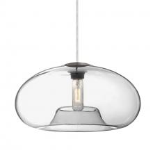 Besa Lighting 1JC-BANA15CL-EDIL-SN - Besa Pendant Bana 15 Satin Nickel Clear 1x4W LED Filament