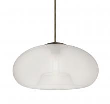 Besa Lighting 1JC-BANA15FR-BR - Besa Pendant Bana 15 Bronze Frost 1x60W Medium Base