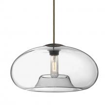 Besa Lighting 1JT-BANA15CL-EDIL-BR - Besa Pendant Bana 15 Bronze Clear 1x4W LED Filament