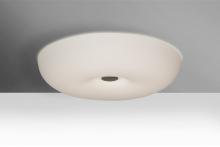 Besa Lighting NIMBUS1607C-LED-SN - Besa, Nimbus 16 Ceiling, Opal Matte, Satin Nickel, 1x34W LED