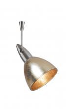 Besa Lighting SP-1758GF-06-SN - Besa Spotlight With 6" Stem Divi Satin Nickel Gold Foil 1x50W Halogen Mr16