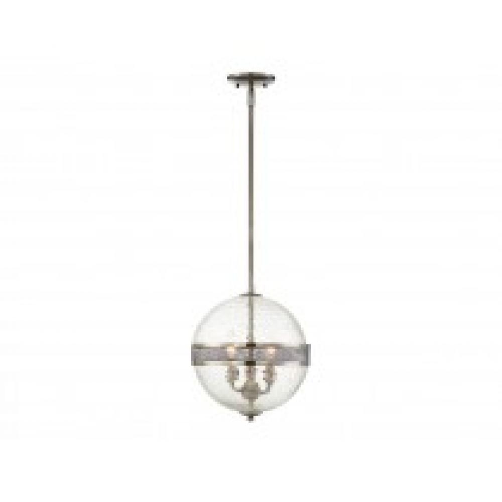 Stirling 3-Light Pendant in Polished Pewter