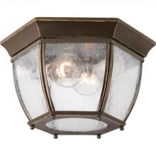 Progress P6019-20 - Roman Coach Collection Two-Light 11" Flush Mount