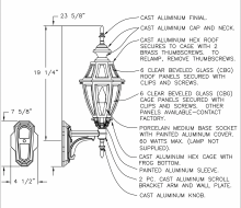 Hanover Lantern B13210 - Augusta Small