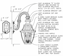 Hanover Lantern B134FRM - Augusta Medium