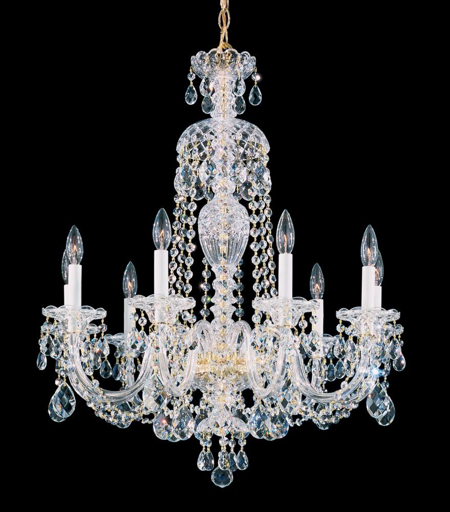 Sterling 9 Light 120V Chandelier in Aurelia with Clear Radiance Crystal