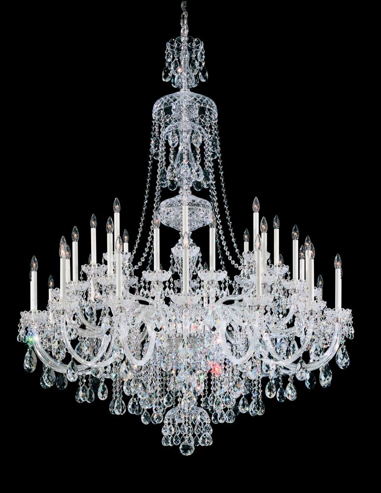 Sterling 45 Light 120V Chandelier in Aurelia with Clear Radiance Crystal