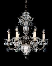 Schonbek 1870 1246-211 - Bagatelle 7 Light 120V Chandelier in Aurelia with Clear Heritage Handcut Crystal