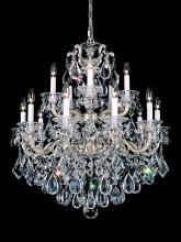 Schonbek 1870 5075-48R - La Scala 15 Light 120V Chandelier in Antique Silver with Clear Radiance Crystal