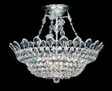 Schonbek 1870 5797R - Trilliane 10 Light 120V Flush Mount in Polished Stainless Steel with Clear Radiance Crystal