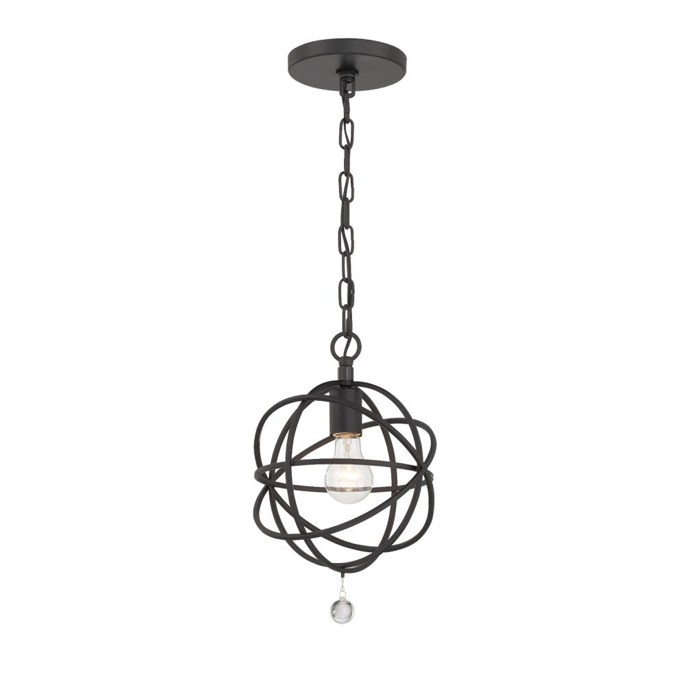 Solaris 1 Light Black Mini Pendant