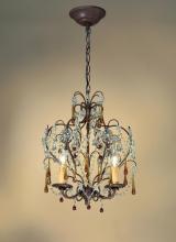 Crystorama 4503-DR - Paris Market 3 Light Dark Rust Mini Chandelier I