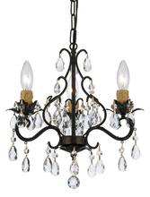 Crystorama 4534-EB - Paris Market 3 Light English Bronze Mini Chandelier