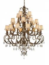 Crystorama 6907-FB-CL-S - Crystorama Royal 24 Light Clear Swarovski Strass Crystal Chandelier