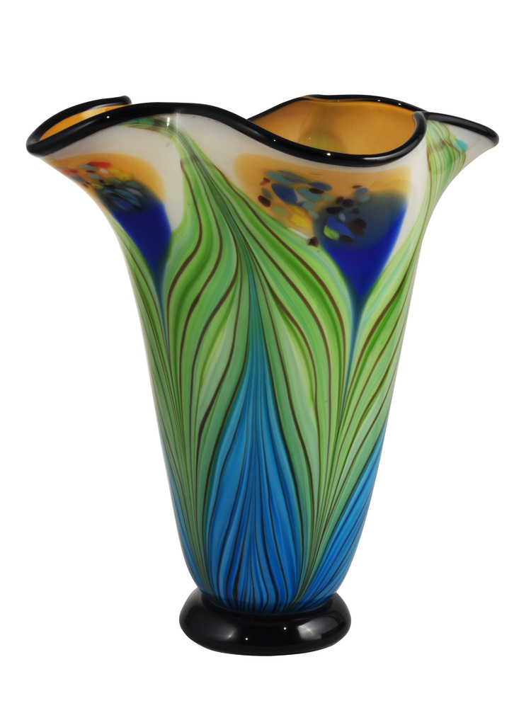 Kalmia Hand Blown Art Glass Vase