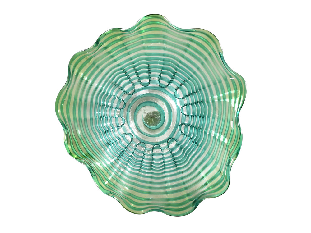 Waterfront Hand Blown Art Glass Art Decor - 12 Inch