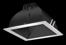 RAB Lighting NDLED6SD-80Y-B-S - RECESSED DOWNLIGHTS 20 LUMENS NDLED6SD 6 INCH SQUARE UNIVERSAL DIMMING 80 DEGREE BEAM SPREAD 3000K