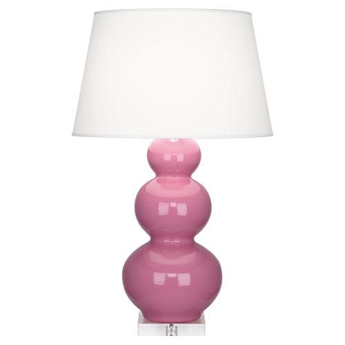 Schiaparelli Pink Triple Gourd Table Lamp