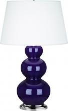 Robert Abbey 383X - Amethyst Triple Gourd Table Lamp