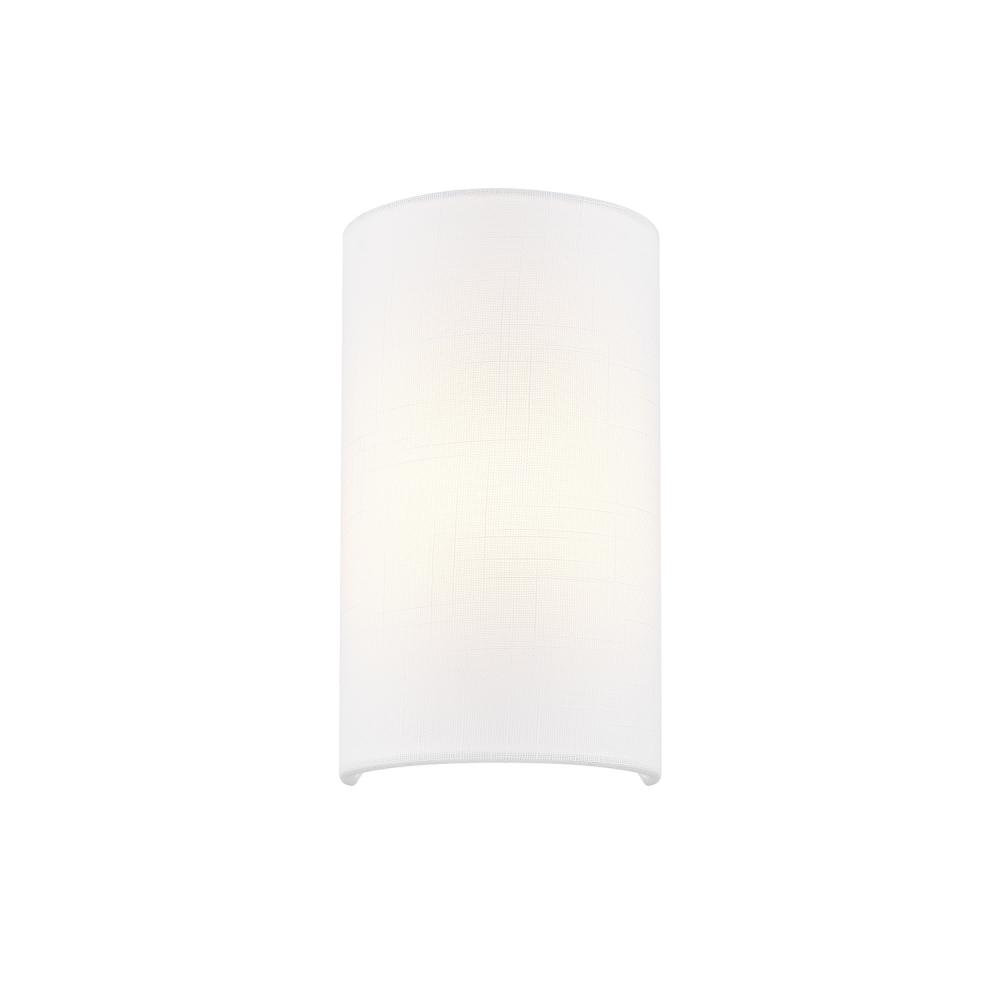 ADA Small Cylinder Fabric Wall Sconce