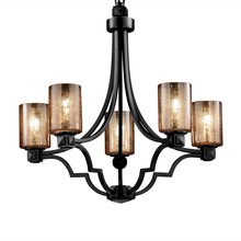 Justice Design Group FSN-8500-10-MROR-NCKL - Argyle 5-Light Chandelier