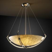 Justice Design Group CLD-9721-35-NCKL - 18" Pendant Bowl w/ Crossbar