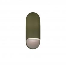 Justice Design Group CER-5620-MGRN-LED1-1000 - Small ADA Capsule LED Wall Sconce