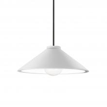 Justice Design Group CER-6420-WHT-MBLK-RIGID - Trapezoid 1-Light Pendant