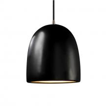 Justice Design Group CER-9615-CRB-NCKL-BKCD - Large Bell Pendant